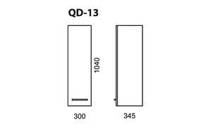 Шкаф подвесной Pragmatika Quadro QD-13